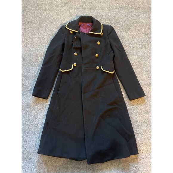 $2900 Ralph Lauren Collection Black Wool Double-Breast Clifton Coat Purple Label - Picture 11 of 16
